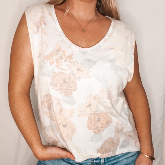 Rose Printed Tops